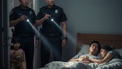 في منتصف الصباح أبلغ طفل الشرطة لأن والديه كانا غائبين عن الوعي